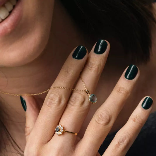 Colgante Oro 18 Quilates Circum Topacio