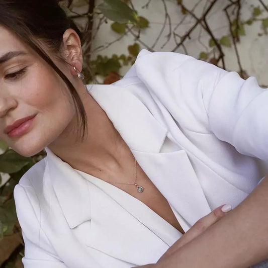 Colgante Oro 18 Quilates Lacrima Topacio