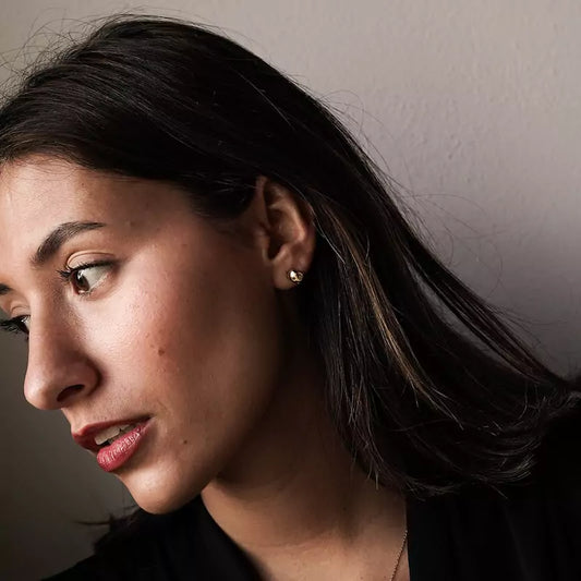 Pendientes Oro 18 Quilates Banda Curva