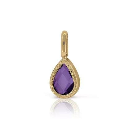 Colgante Oro 18 Quilates Pétalo Amatista