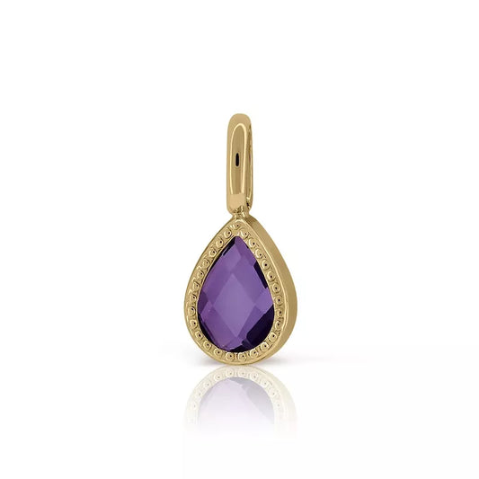 Colgante Oro 18 Quilates Pétalo Amatista