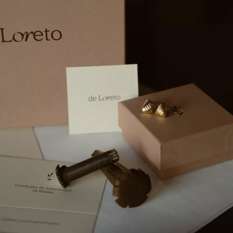 Pendientes Oro 18K Ribella