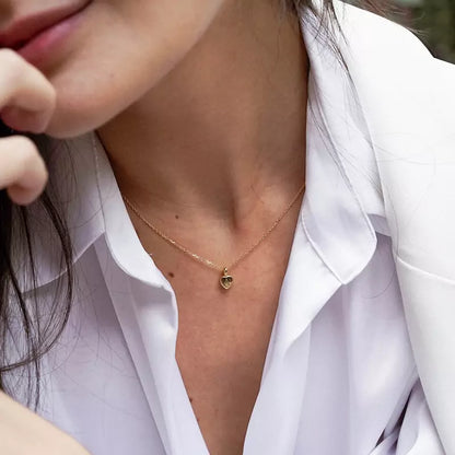 Colgante Corazón Oro 18K Inicial