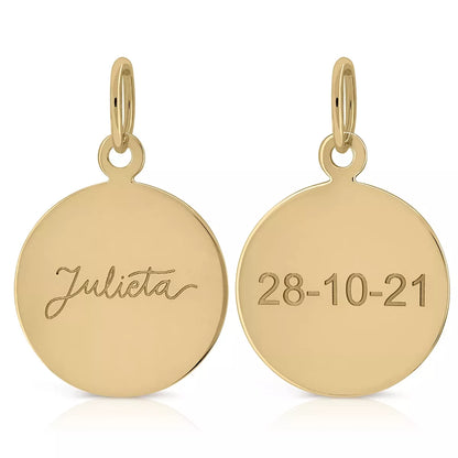 Medalla Oro 18K Personalizable